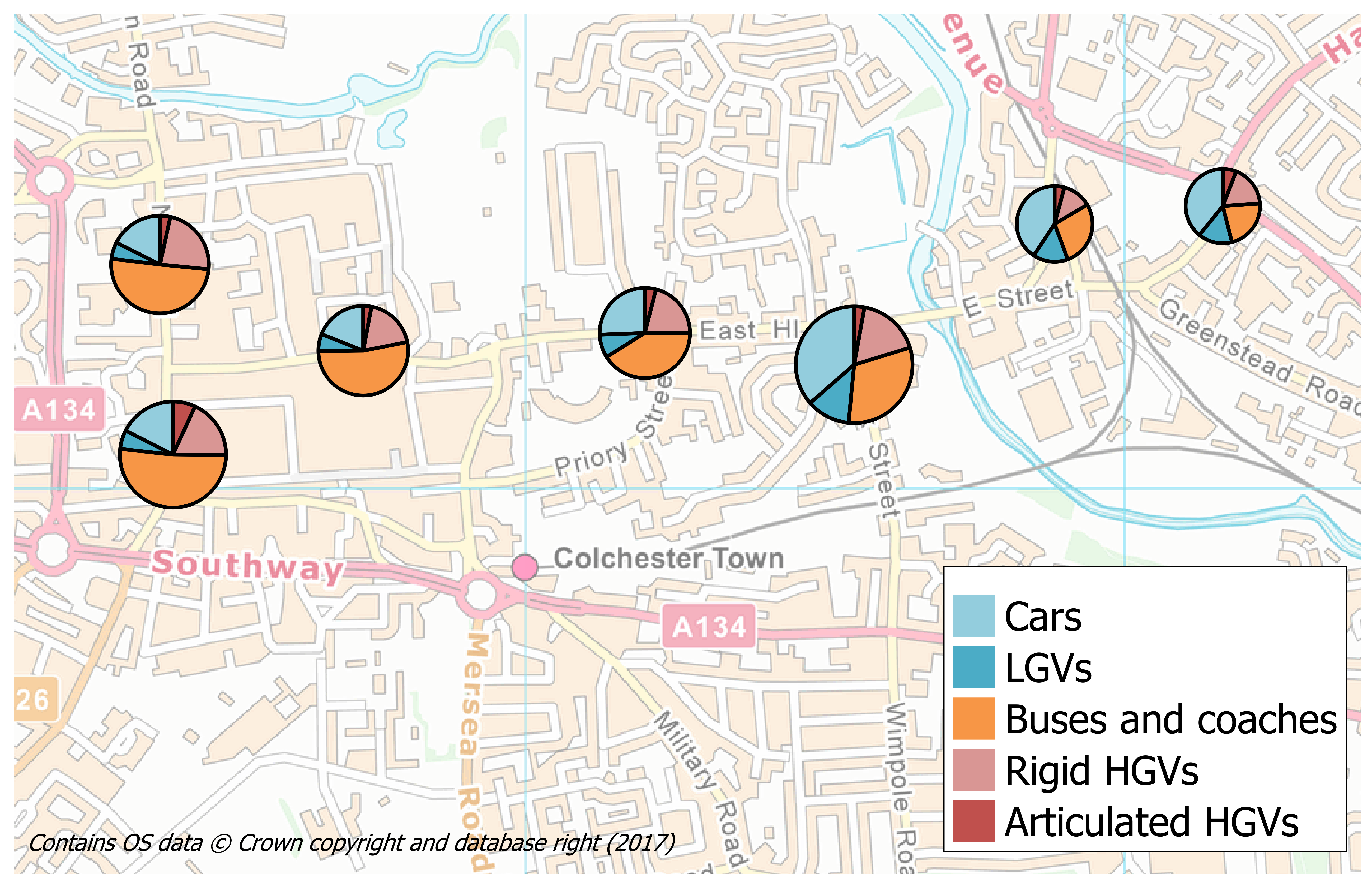 NOx concentration source apportionment image