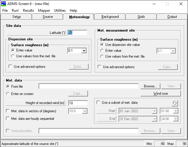 ADMS-Screen interface image: plotting tool